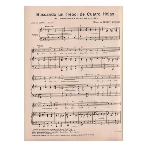 Buscando Un Trebol De Cuatro Hojas   (Edição Antiga)