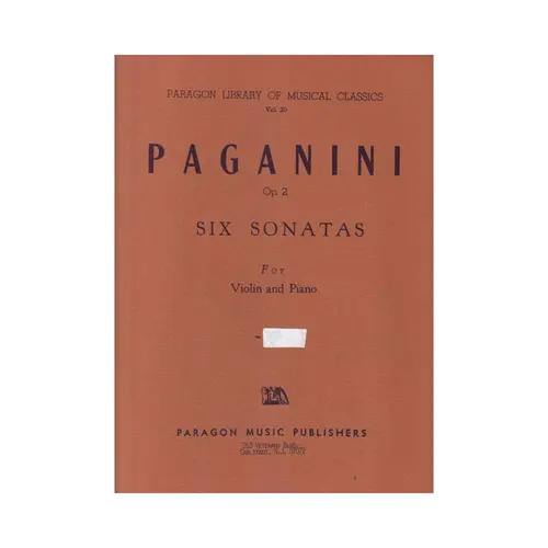 Six Sonatas For Violin And Piano - Op.2