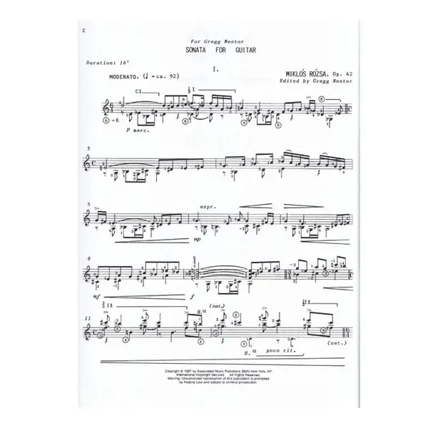 Sonata For Guitar