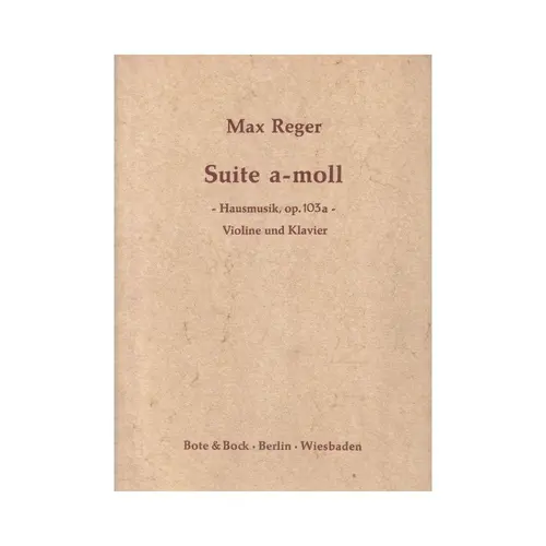 Suite A Moll - Hausmusik - Op.103 A