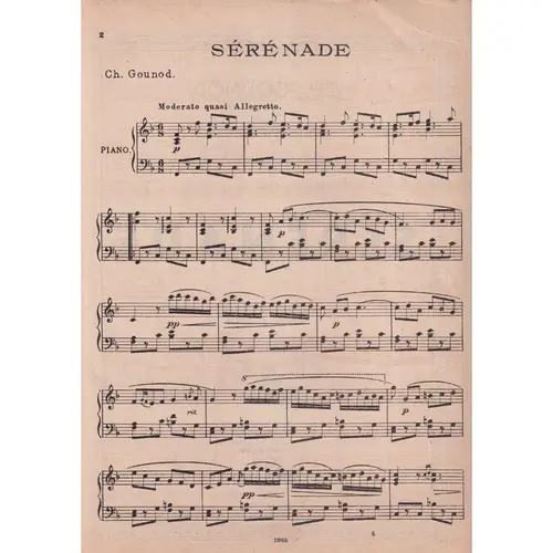 Serenade  para piano (Edição Antiga)