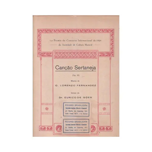 Canção Sertaneja - Op.31  (Edição Antiga)