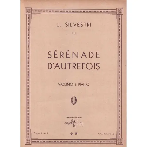 Serenade D`Autrefois  para violino e piano (Edição Antiga)