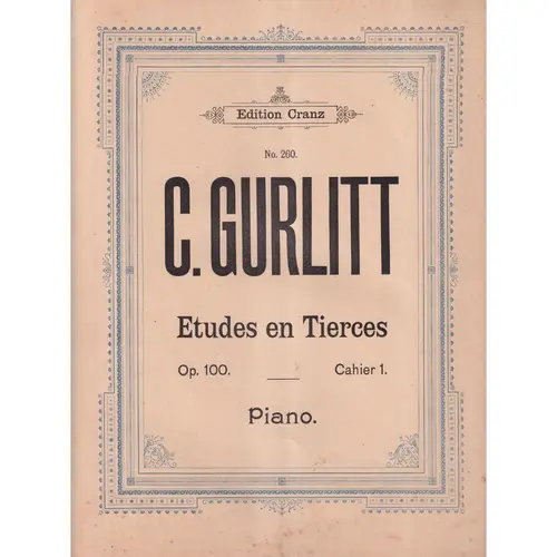 Etudes En Tierces - Op.100 Vol.1  (Edição Antiga)