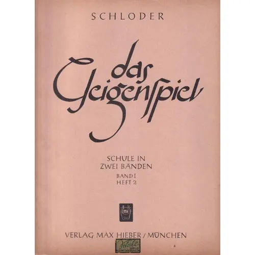 Das Geigenspiel   - Vol.1 Caderno 2  (Edição Antiga)