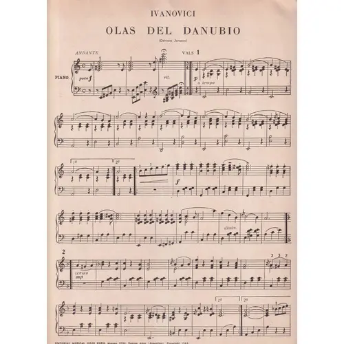 Olas Del Danubio  (Edição Antiga)