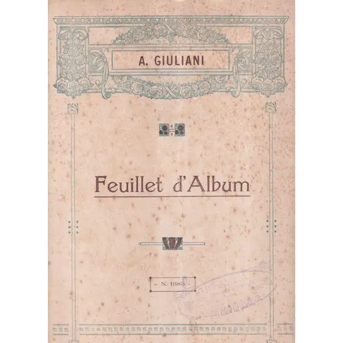 Feuillet D`Album  (Edição Antiga)