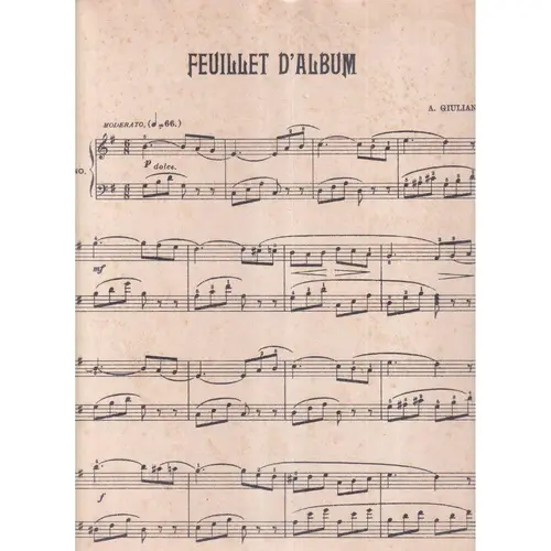 Feuillet D`Album  (Edição Antiga)