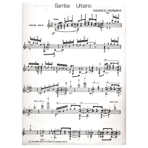 Samba Urbano para violão solo