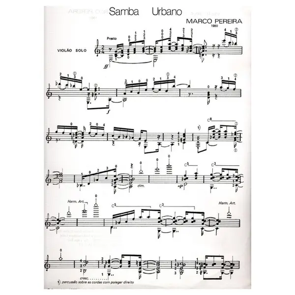Samba Urbano para violão solo