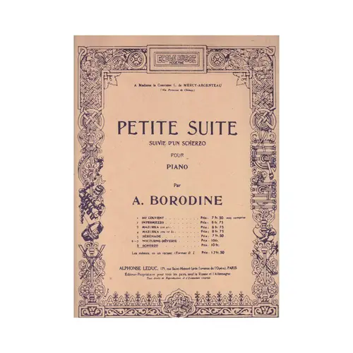 Petite Suite suivie d'un scherzo Pour Piano N.8 - Scherzo(Edição Antiga)