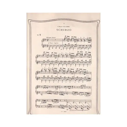Petite Suite suivie d'un scherzo Pour Piano N.8 - Scherzo(Edição Antiga)