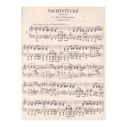 Nachtstucke - Op.23 - Urtext  -PROMOÇÃO!