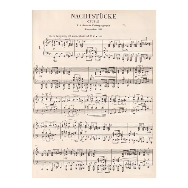 Nachtstucke - Op.23 - Urtext  -PROMOÇÃO!