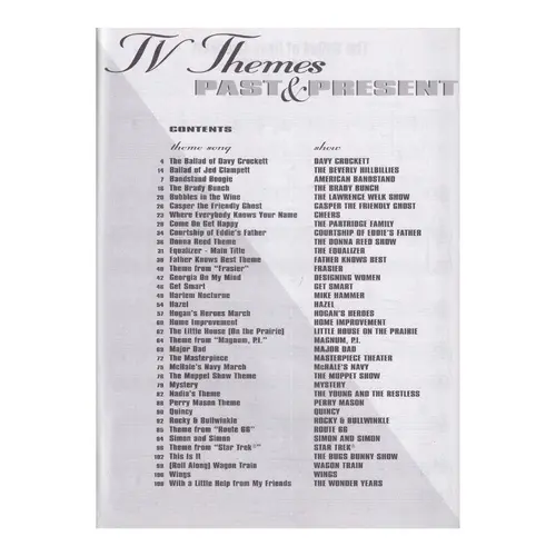 Tv Themes - Past & Present