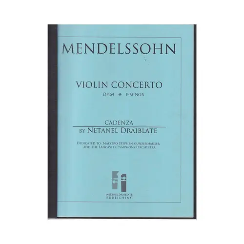 Cadenza Para Violin Concerto - Op. 64 E Minor De Mendelssohn