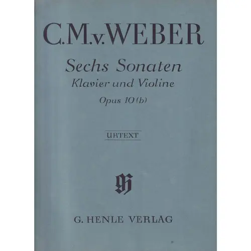 Sechs Sonaten - Op. 10 (B) -Klavier Und Piano -  Urtext - Exemplar Antigo