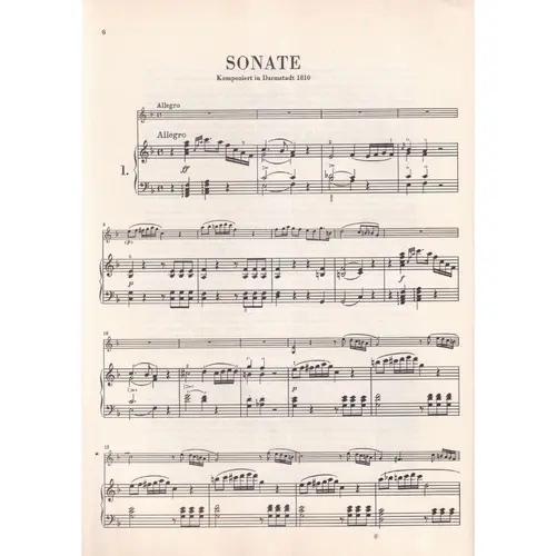 Sechs Sonaten - Op. 10 (B) -Klavier Und Piano -  Urtext - Exemplar Antigo