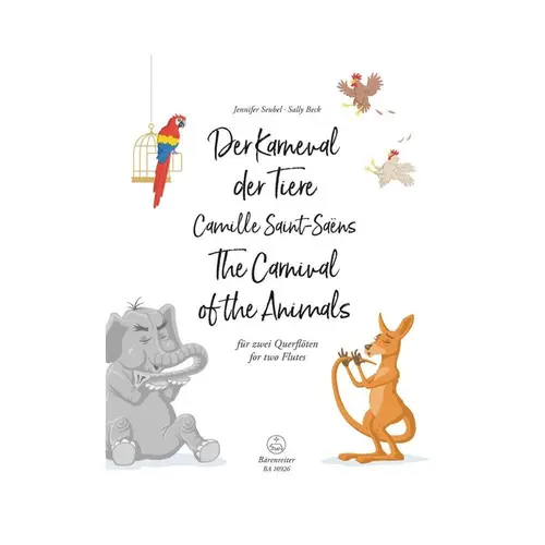 The carnival of the animals for two flutes