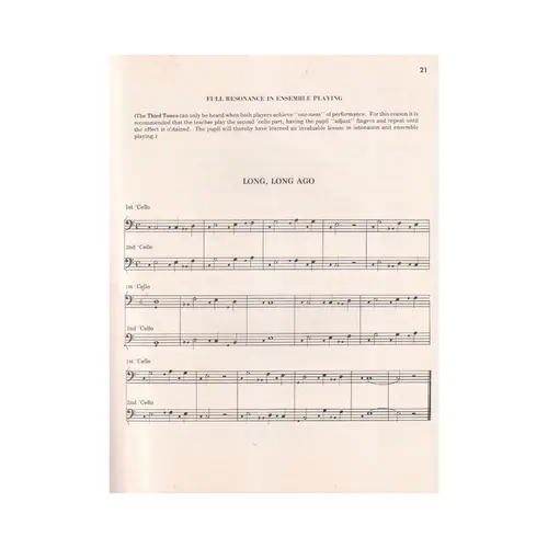 The Art Of Tone-Production -  Cello  (Edição Antiga)