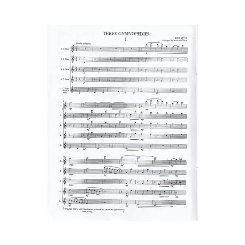 Three Gymnopedies - Flute Choir