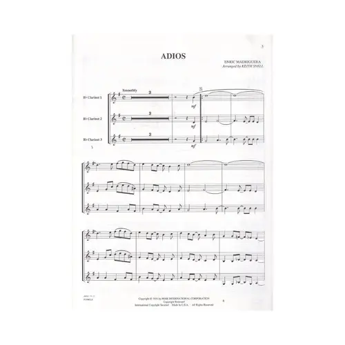 Favorite Latin Standards For Clarinet - Exemplar Antigo