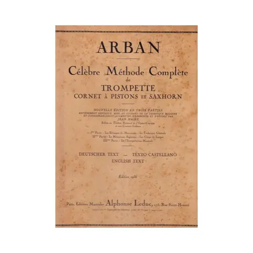 Célebre Méthode Complete De Trompette - vol. 1 Exemplar Antigo