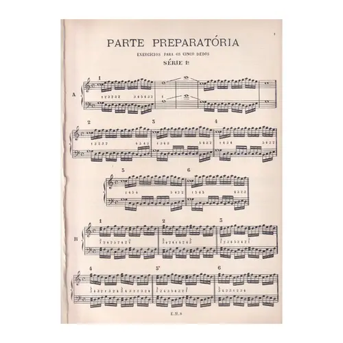 Mecanismo Escolar Para Piano  (Edição Antiga)