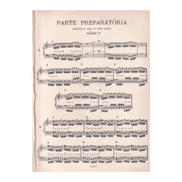 Mecanismo Escolar Para Piano  (Edição Antiga)