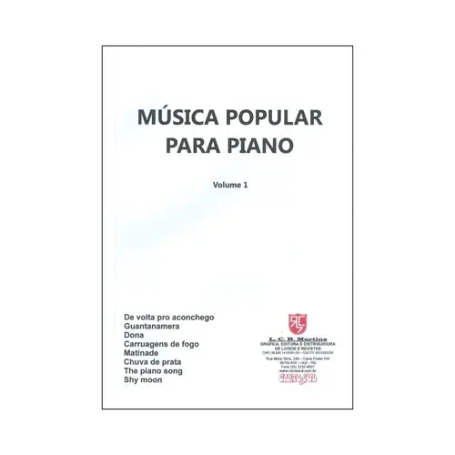 Musica Popular Para Piano Vol. 1