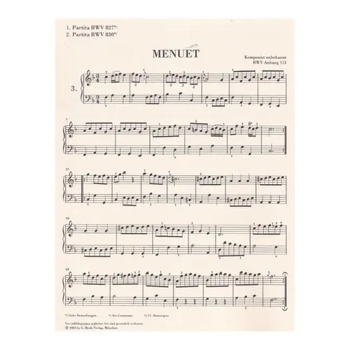 Notenbuchlein Fur Anna Magdalena Bach - Urtext