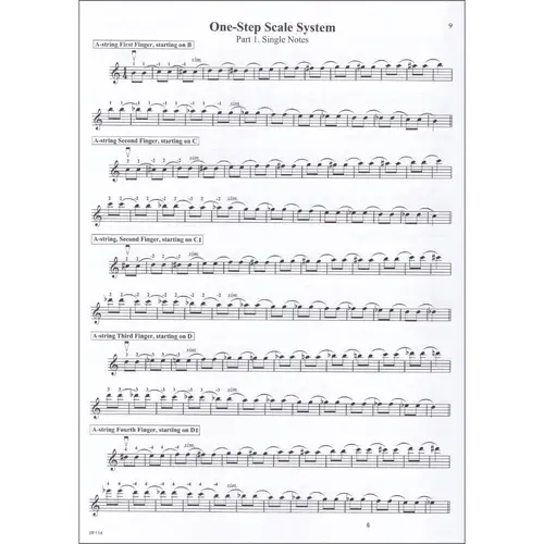 One-step scale system for viola - 10 exercises for a better left hand