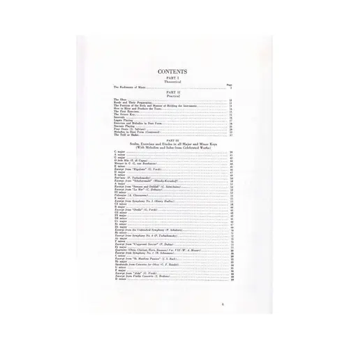 Method for oboe