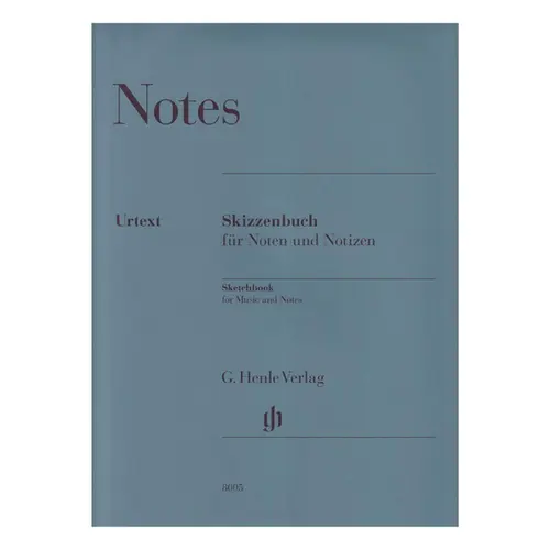 Caderno Grampeado -  Henle com pauta normal e pauta musical  23x 31 cm