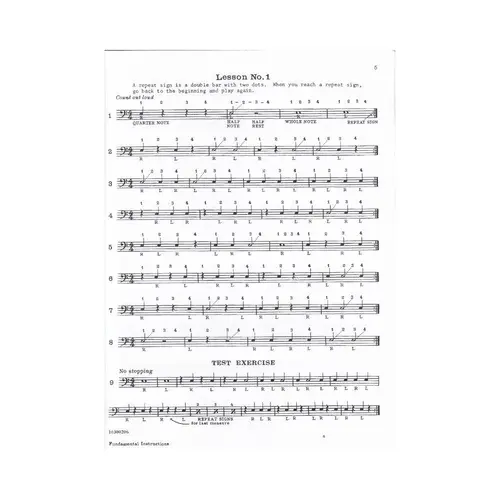 Fundamental Instruction For The Junior Drummer