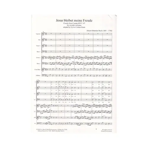 Jesus bleibet meine Freude - Chorale from cantata BWV 147