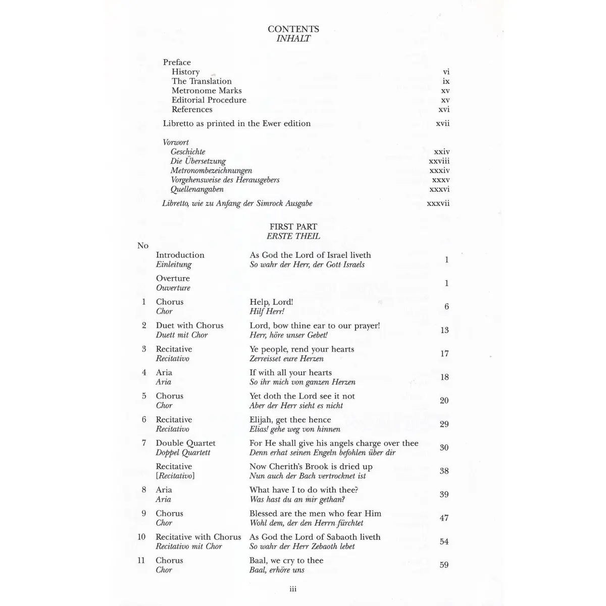 Elijah - Vocal Score