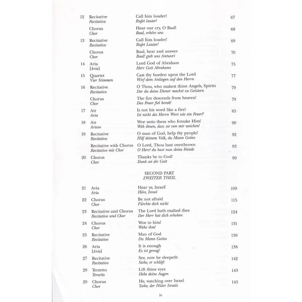 Elijah - Vocal Score