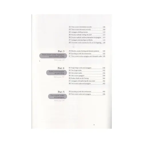 Scales Scales and scale studies for the violin