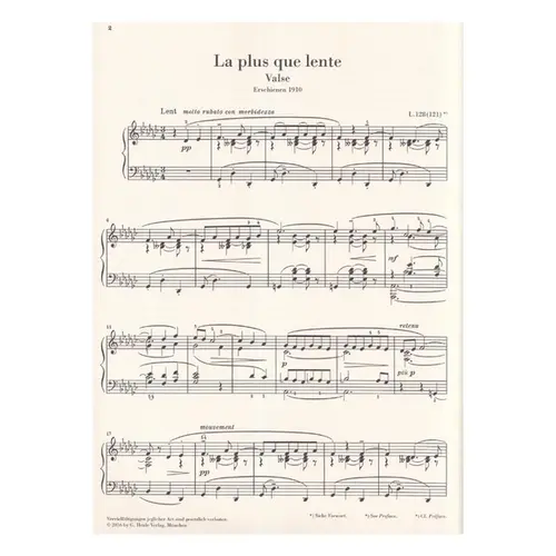 La plus que lente - Valse