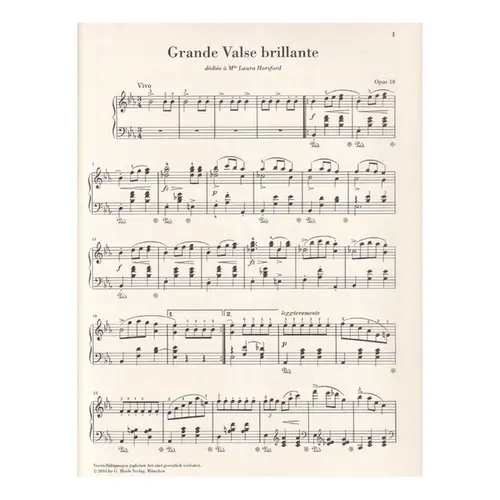 Grande Valse Brillante in Eb major Op. 18