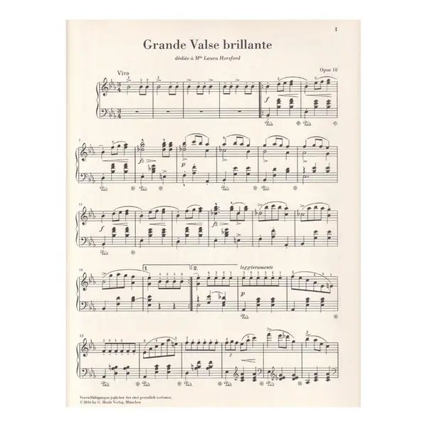 Grande Valse Brillante in Eb major Op. 18