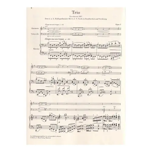 Trio for Piano, clarinet