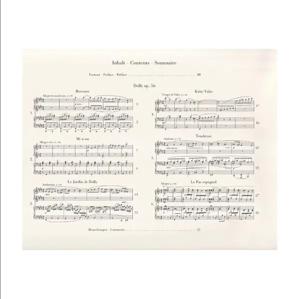 Dolly Op.56 for Piano Four - Hands