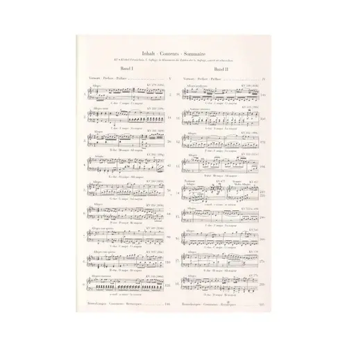 Klaviersonaten Band I ( Edition without fingering)