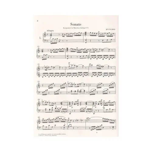 Klaviersonaten Band I ( Edition without fingering)