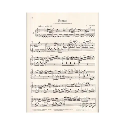 Klaviersonaten Band II( Edition without fingering)