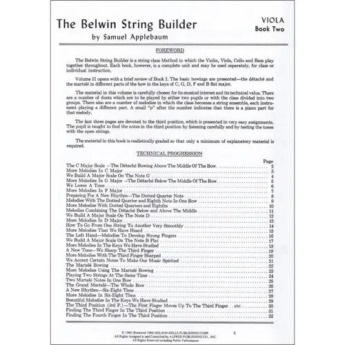 String Builder Book 2 - Viola