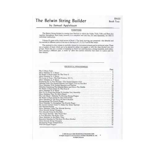 String Builder Book 2 - Bass