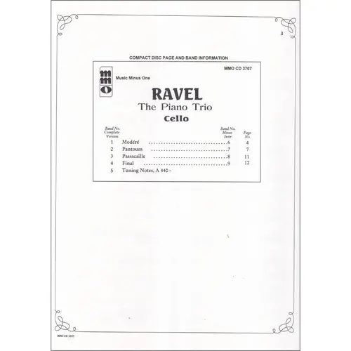 Ravel - the piano trio ( cello)
